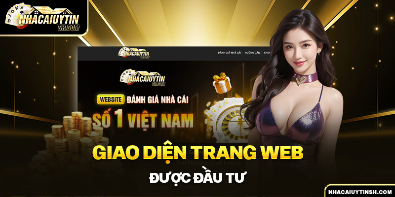 Giao diện trang web được đầu tư